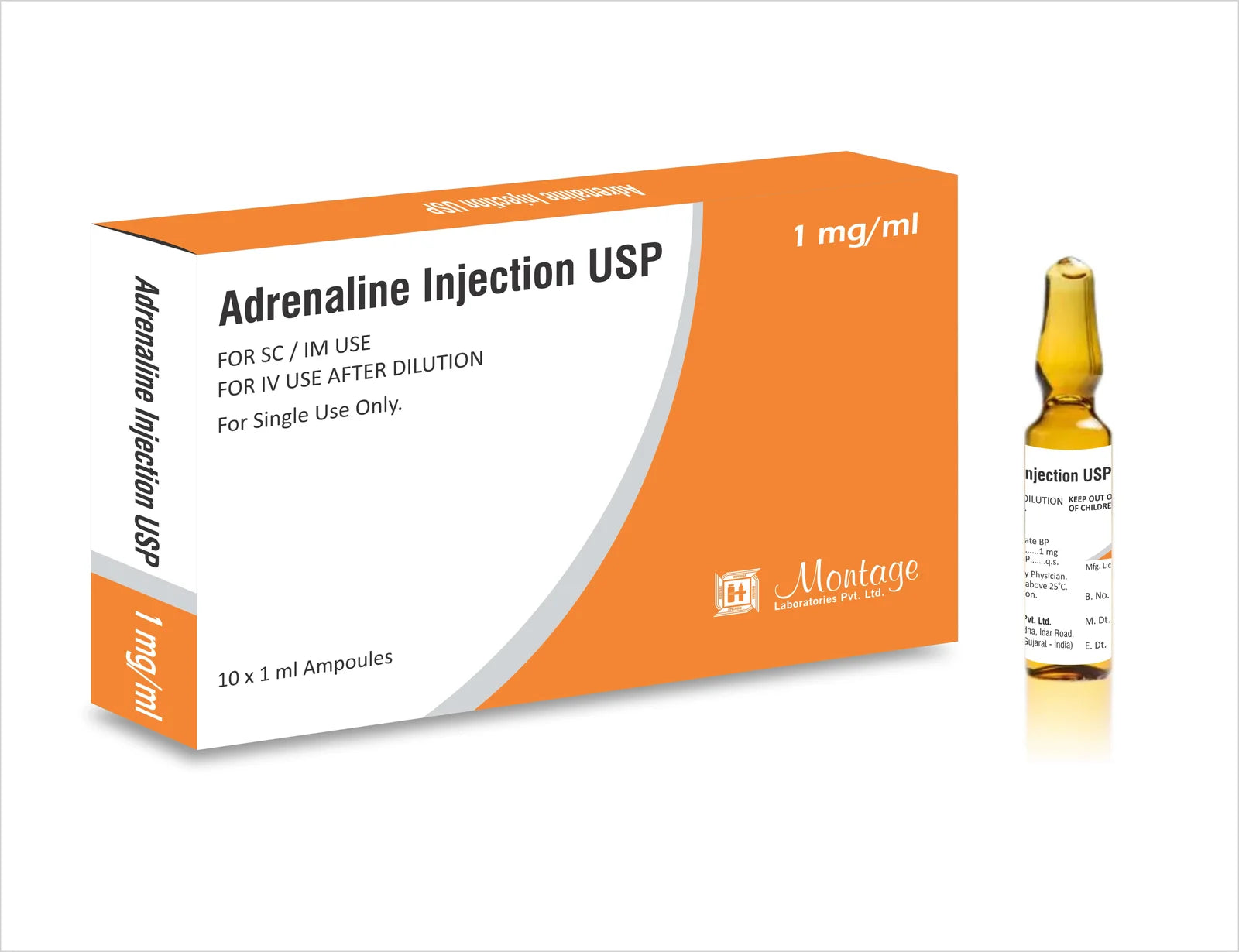 Adrenaline 1mg/ml Injection