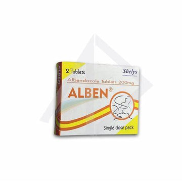 Albendazole 200mg Alben tablets - Hospitech and Pharma Limited