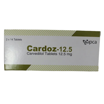 Carvedilol 12.5mg -Cardoz 28's - Hospitech and Pharma Limited