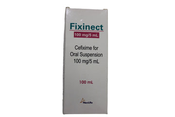Cefixime oral suspension 100mg/5ml -Fixinect - Hospitech and Pharma Limited