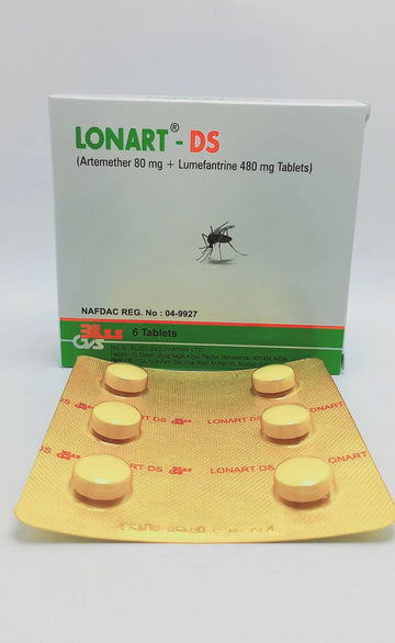 Artemether 80mg + Lumefantrine 4800 mg - Lonart 6's