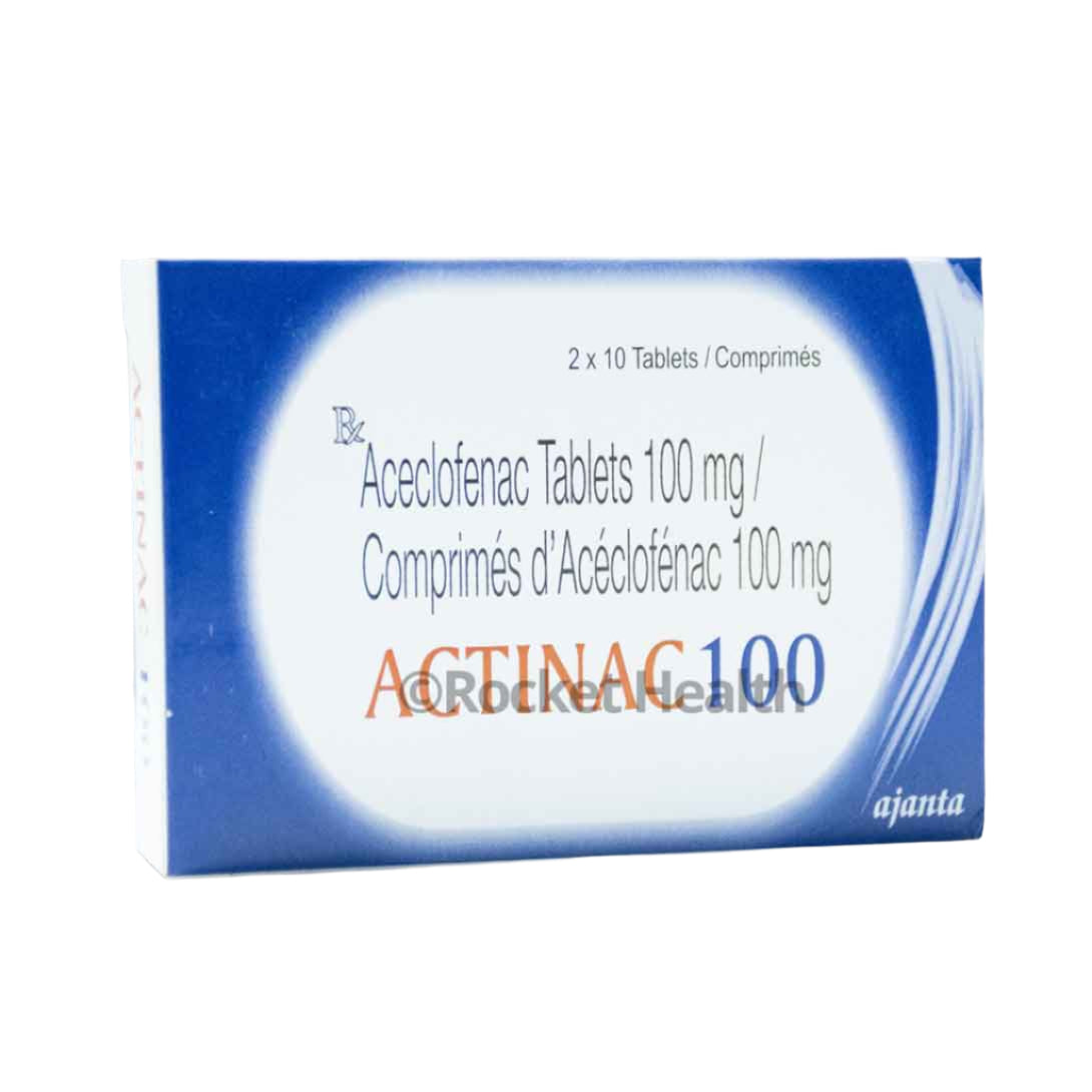Aceclofenac Tabs 100mg - actinac - Hospitech and Pharma Limited
