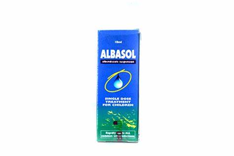 Albendazole Albasol Suspension 10ml - Hospitech and Pharma Limited