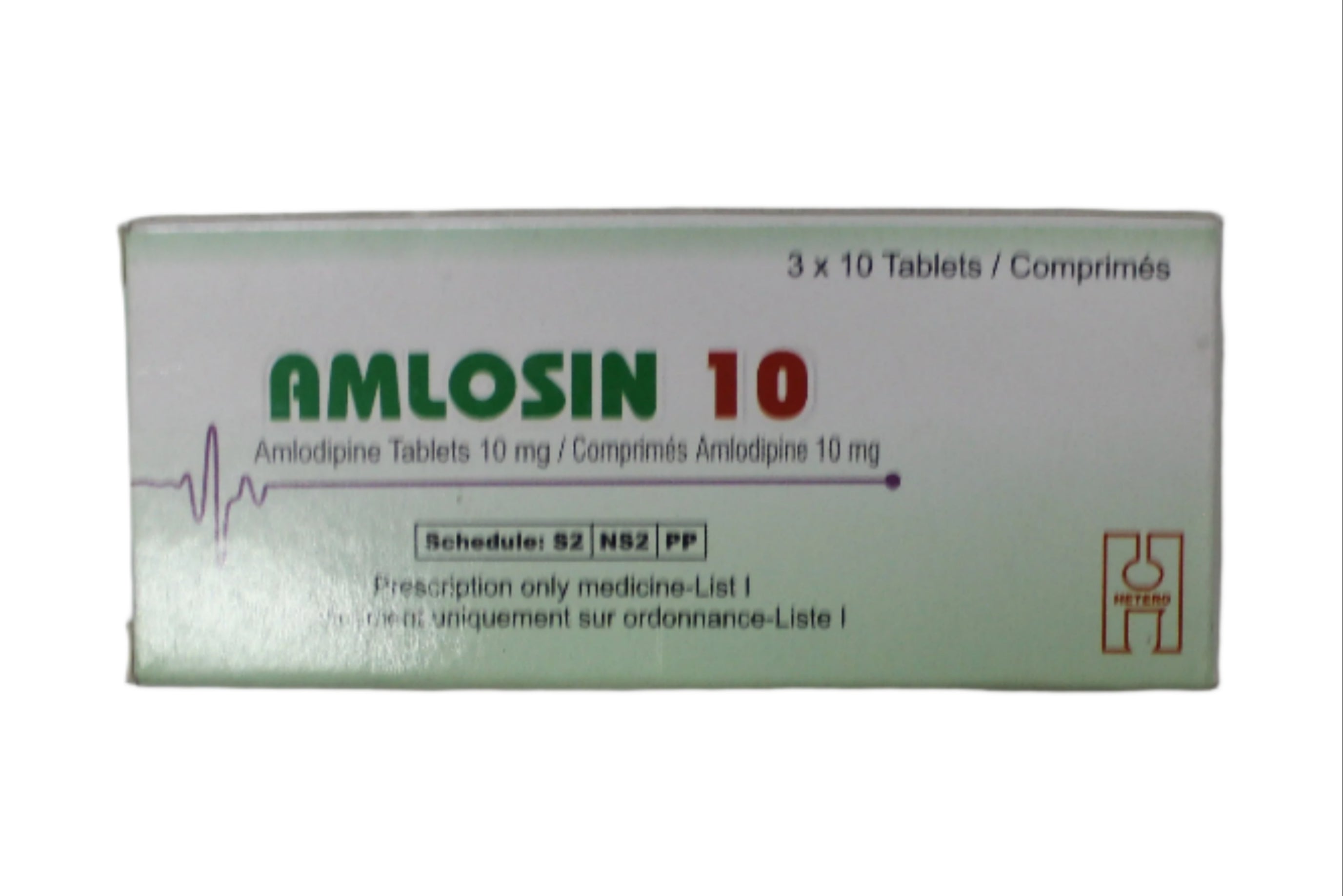 Amlodipine 10mg -Amlosin 30's