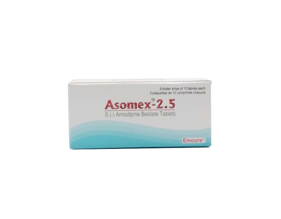 Amlodipine 2.5mg - Asomex 2.5