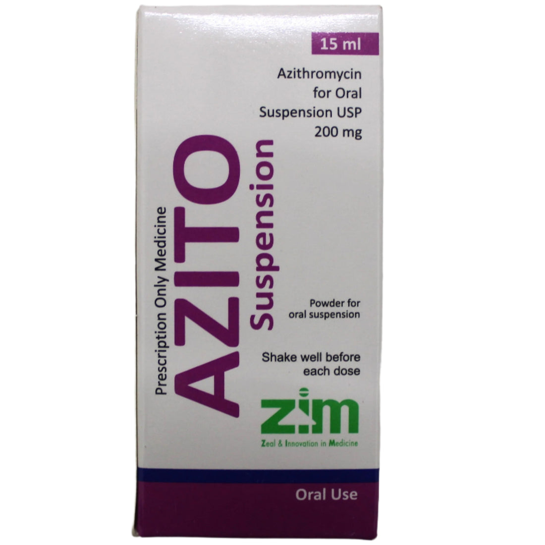 Azithromycin Suspension -Azito 15ml - Hospitech and Pharma Limited