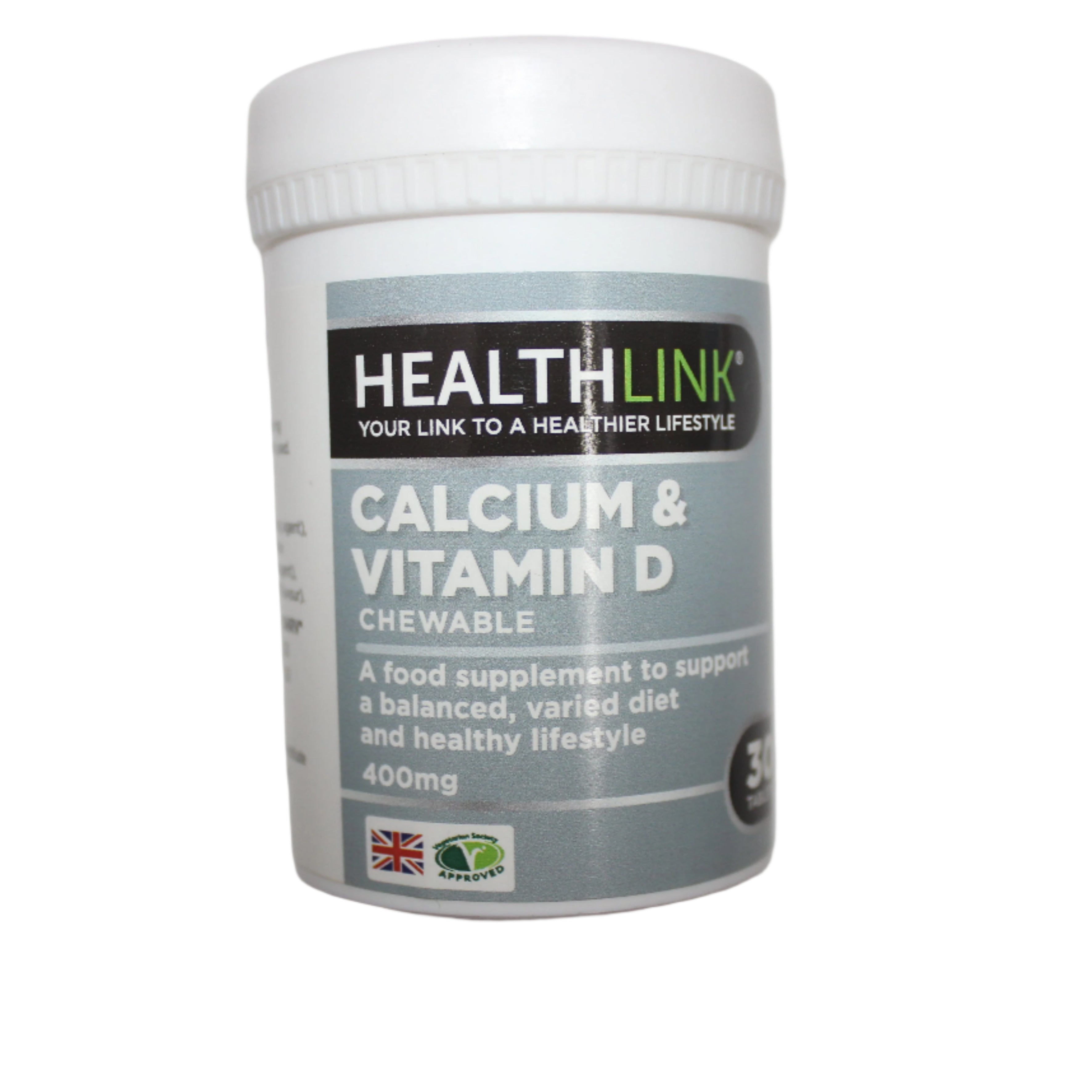 Calcium & Vitamin D Chewable -Healthlink 30's