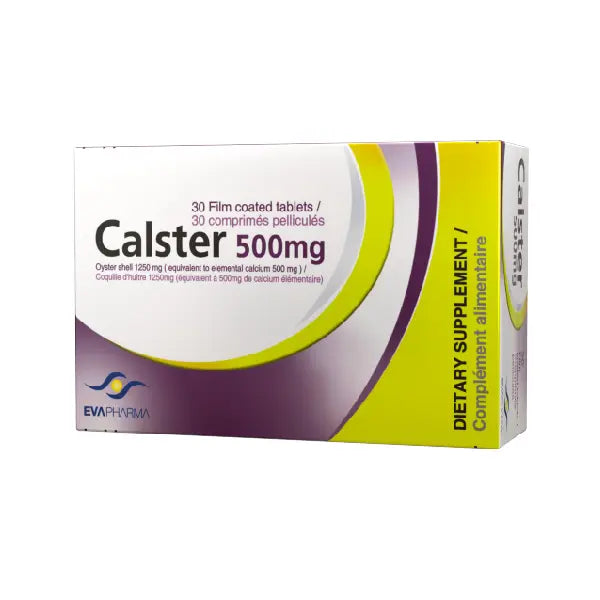 Calcium + 0yster Shell Tablets -Calster 30's - Hospitech and Pharma Limited