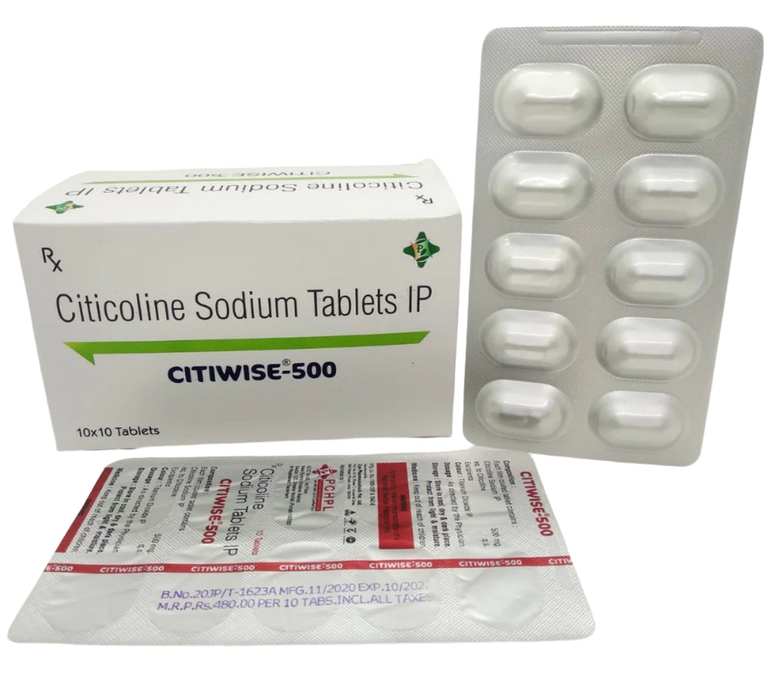 Citicolin Tabs 500mg - Quanil 10s - Hospitech and Pharma Limited