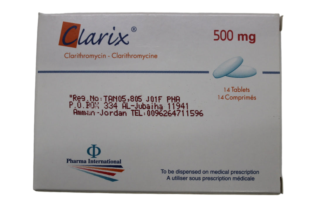 Clarithromycin 500mg Tablets -Clarix - Hospitech and Pharma Limited