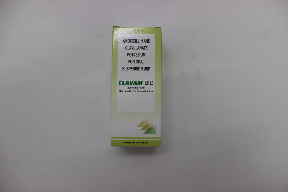 Clavam BID 228.5mg / 5ml - Hospitech and Pharma Limited