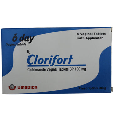 Clorifort Clotrimazole Pessaries 6's - Hospitech and Pharma Limited