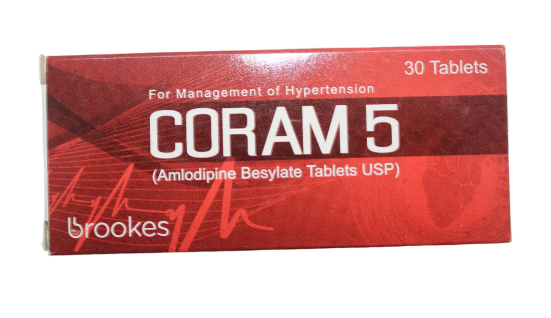 Amlodipine 5mg - Coram 30's - Hospitech and Pharma Limited