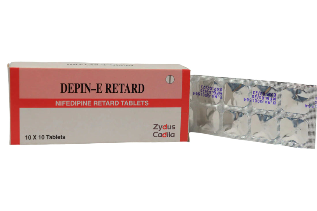 Nifedipine Tablets 20mg - Depin E Retard 100's - Hospitech and Pharma Limited