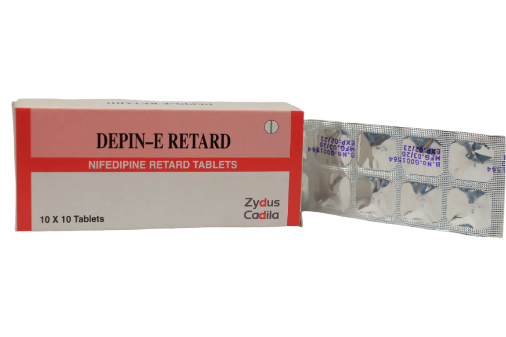 Nifedipine Tablets 20mg - Depin E Retard 100's - Hospitech and Pharma Limited