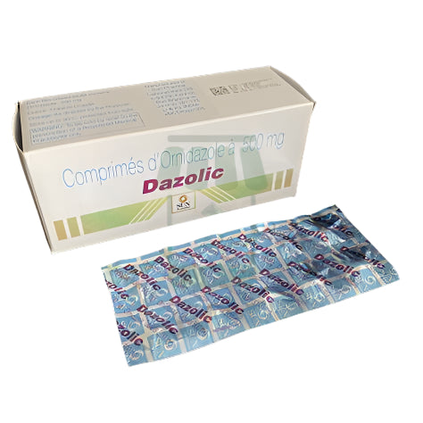 Ornidazole 500mg Tablets -Dazolic - Hospitech and Pharma Limited