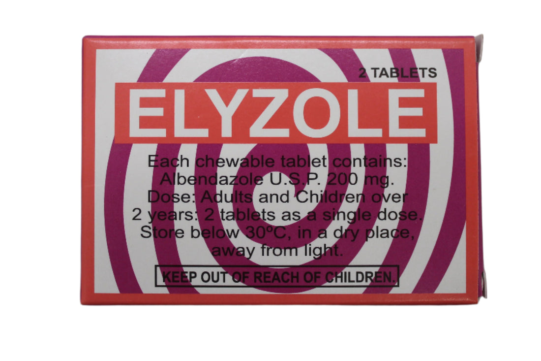 Albendazole 200mg Tablets - Elyzole - Hospitech and Pharma Limited