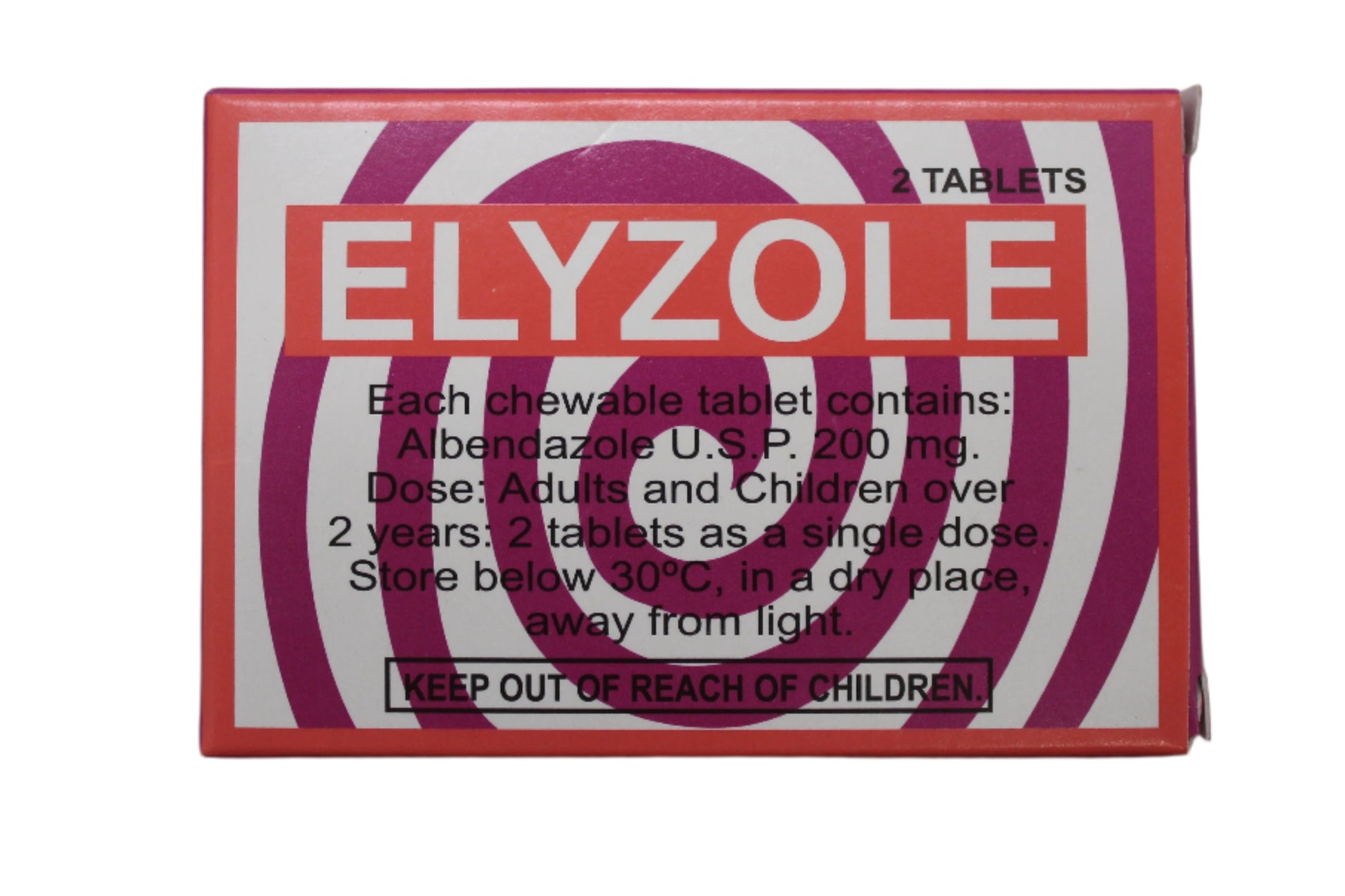 Albendazole 200mg Tablets - Elyzole - Hospitech and Pharma Limited
