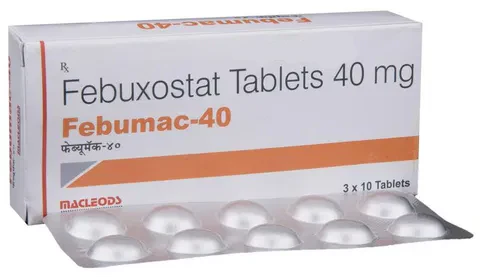 Febuxostat 40mg tablets -Febumac 40mg - Hospitech and Pharma Limited