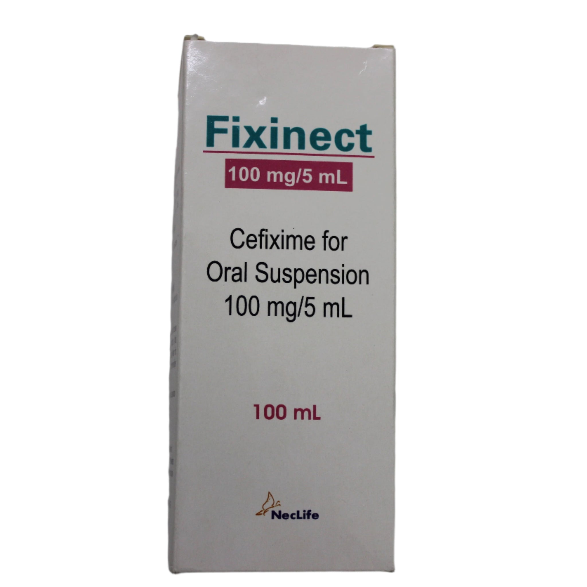 Cefixime oral suspension 100mg/5ml -Fixinect - Hospitech and Pharma Limited