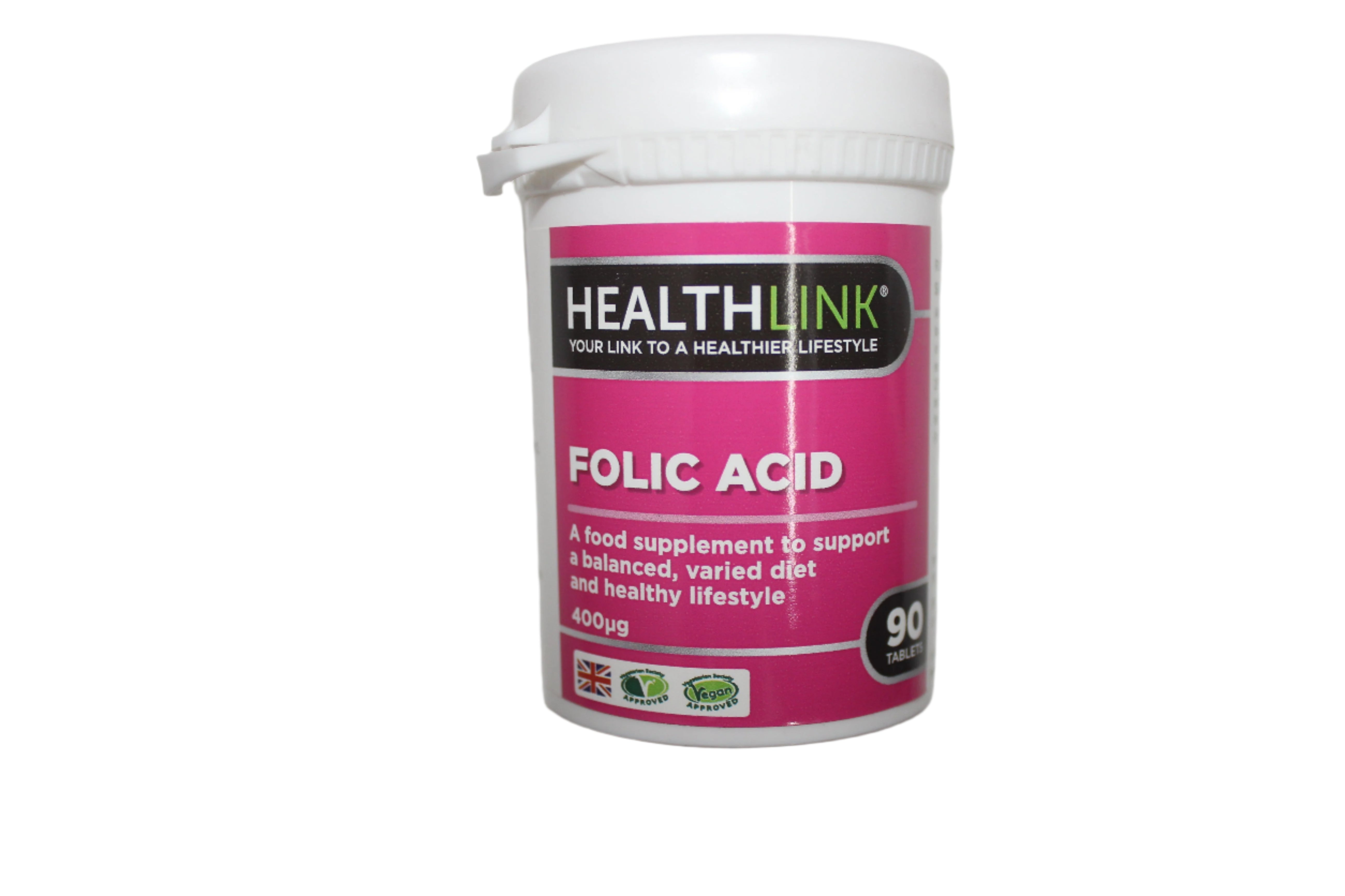 Folic Acid 90's - HealthLink