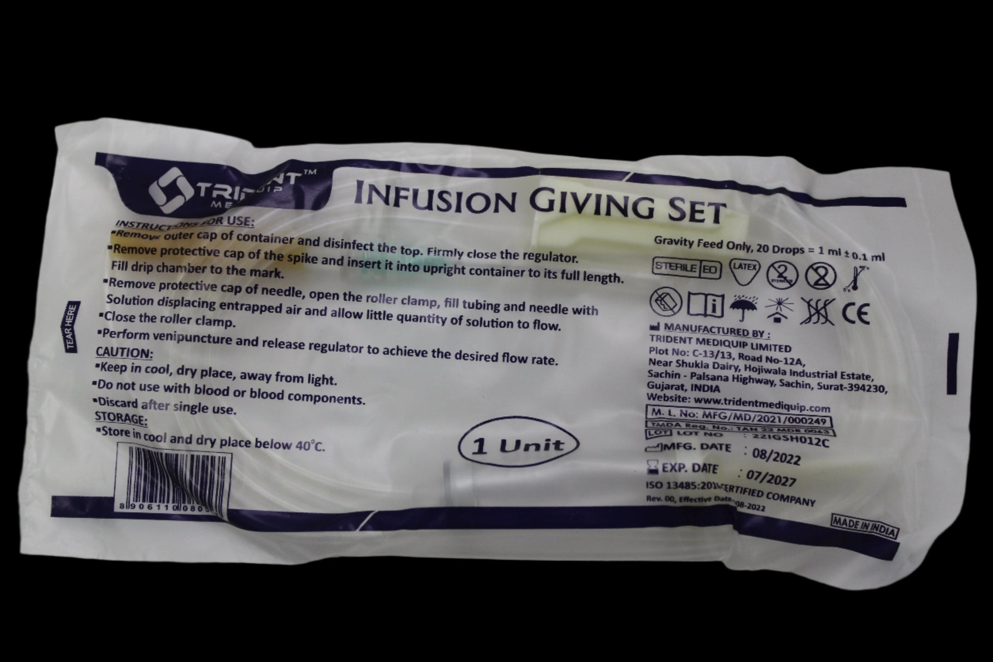 Giving Set - Hospitech and Pharma Limited