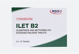 Glimepiride 2mg and Metformin 500mg - ILET B2 - Hospitech and Pharma Limited