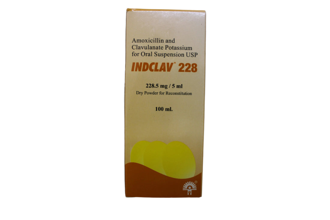 Amoxyclav 228mg suspension -Indclav - Hospitech and Pharma Limited