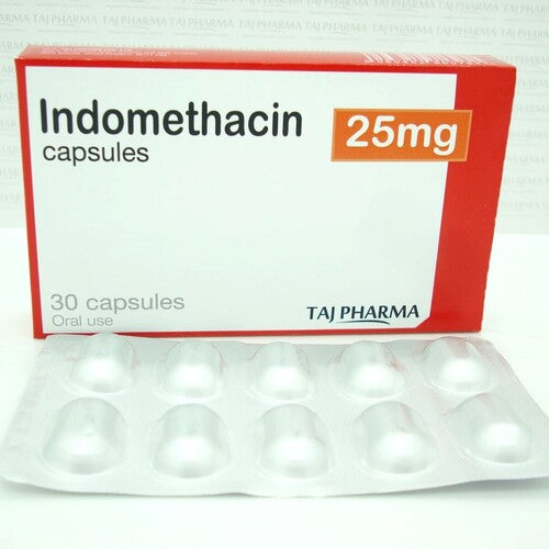 Indomethacin Capsules 10's - Hospitech and Pharma Limited