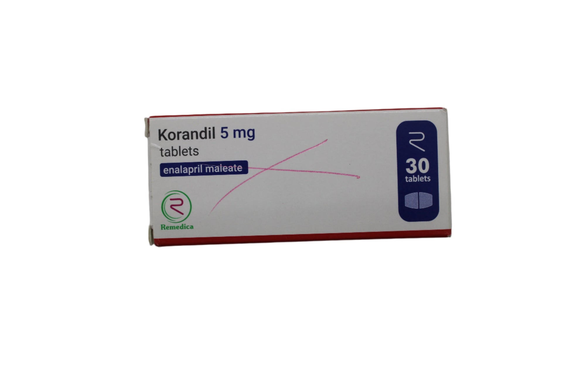 Enalapril 5mg - Korandil - Hospitech and Pharma Limited