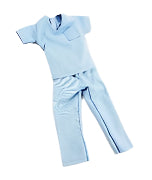Medical Scrubs Light Blue -Small - Hospitech and Pharma Limited