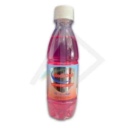 Medioral Antiseptic Mouthwash -Red 300ml - Hospitech and Pharma Limited