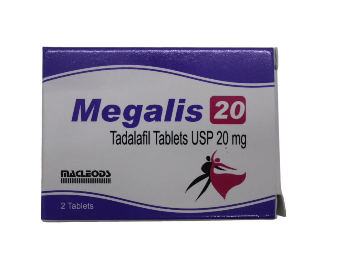 Tadalafil 20mg -Megalis 2's - Hospitech and Pharma Limited