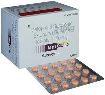 Metoprolol 50mg - Met Xl 30's - Hospitech and Pharma Limited