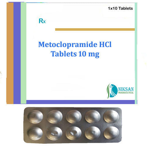 Metoclopermide Tabs 10's - Hospitech and Pharma Limited
