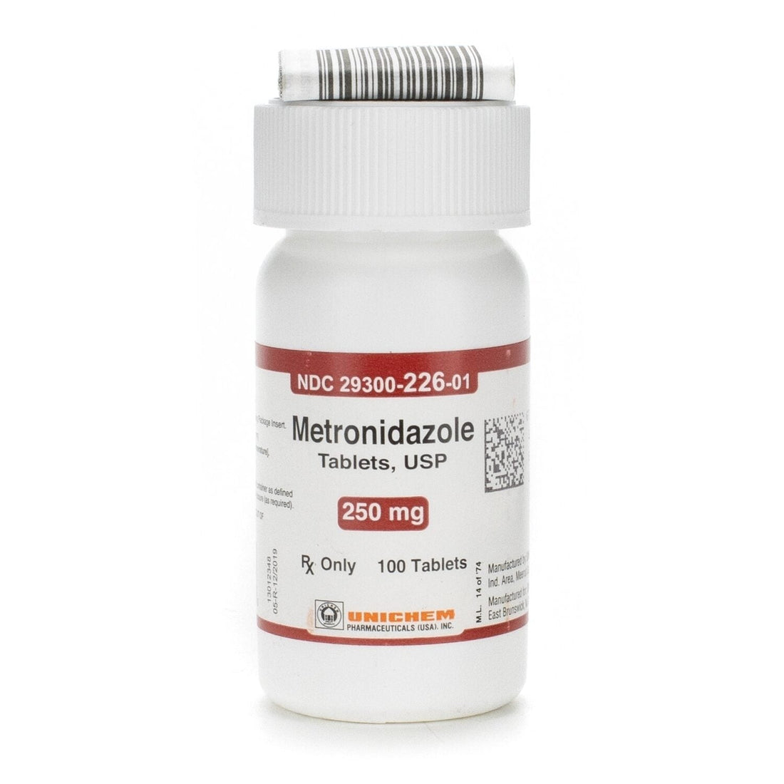 Metronidazole Tablets - Uncoated 100's - Hospitech and Pharma Limited