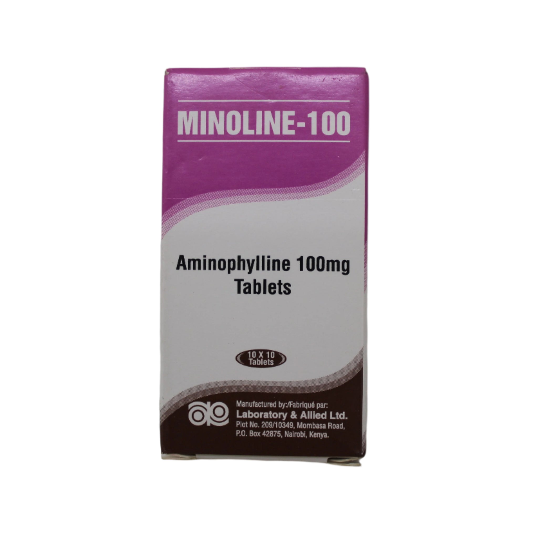 Aminophylline Tabs - Minoline 100's - Hospitech and Pharma Limited