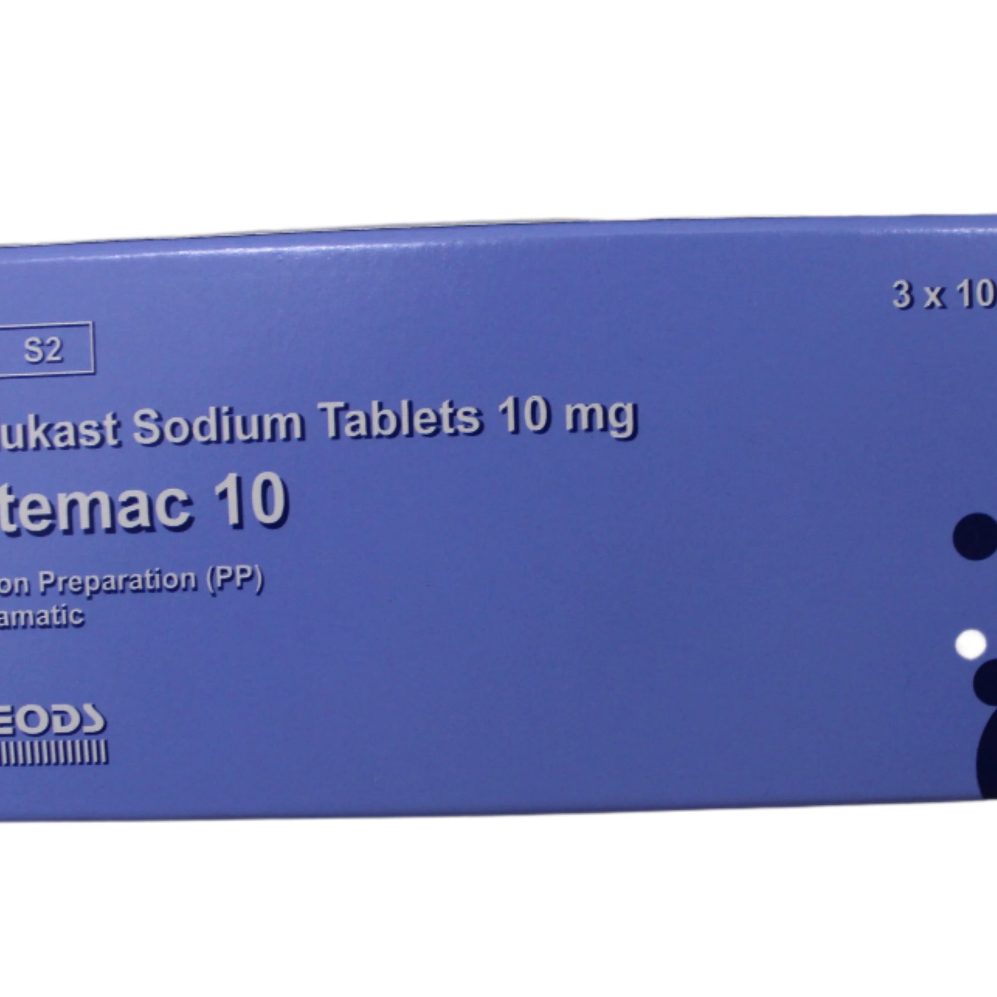 Montelukast 10 mg - Montemac 30's - Hospitech and Pharma Limited