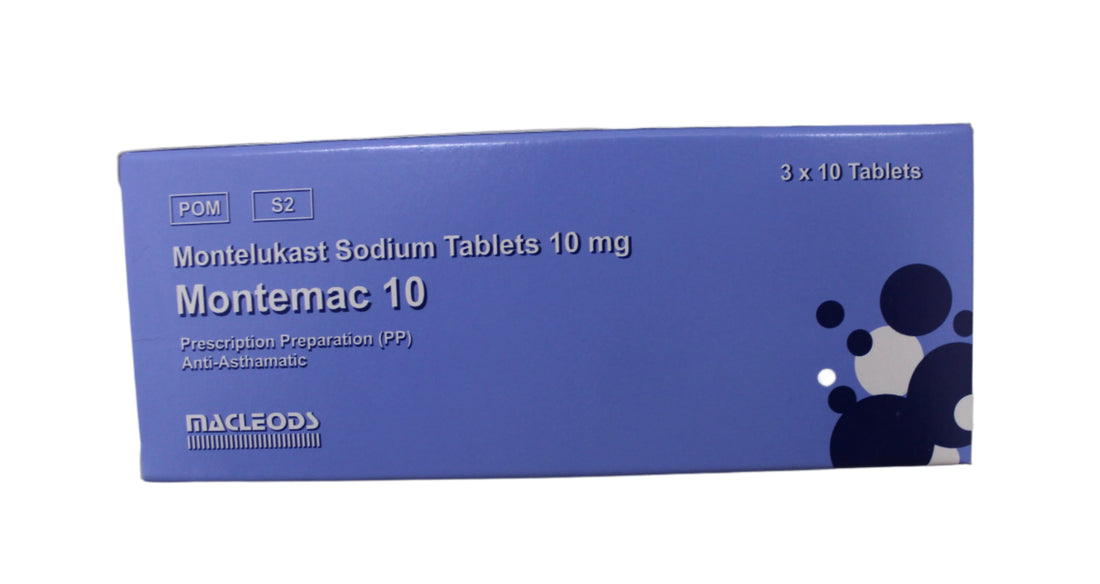 Montelukast 10 mg - Montemac 30's - Hospitech and Pharma Limited