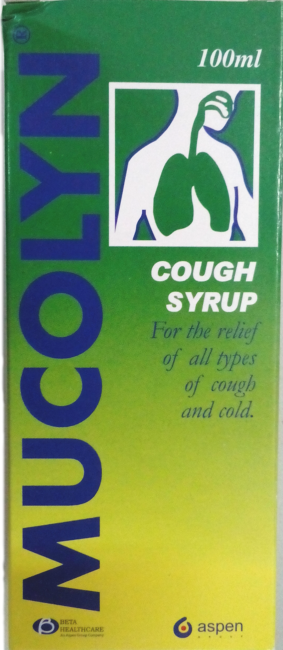 Mucolyn Adult cough syrup - Hospitech and Pharma Limited