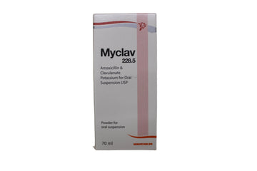 Amoxyclav 228mg suspension -Myclav - Hospitech and Pharma Limited