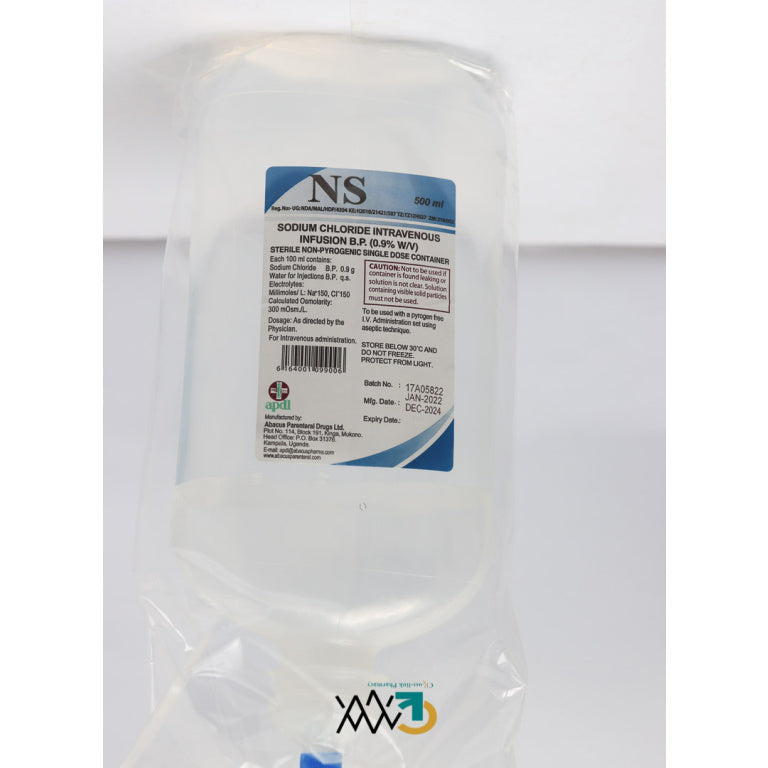 NS infusion -Normal saline