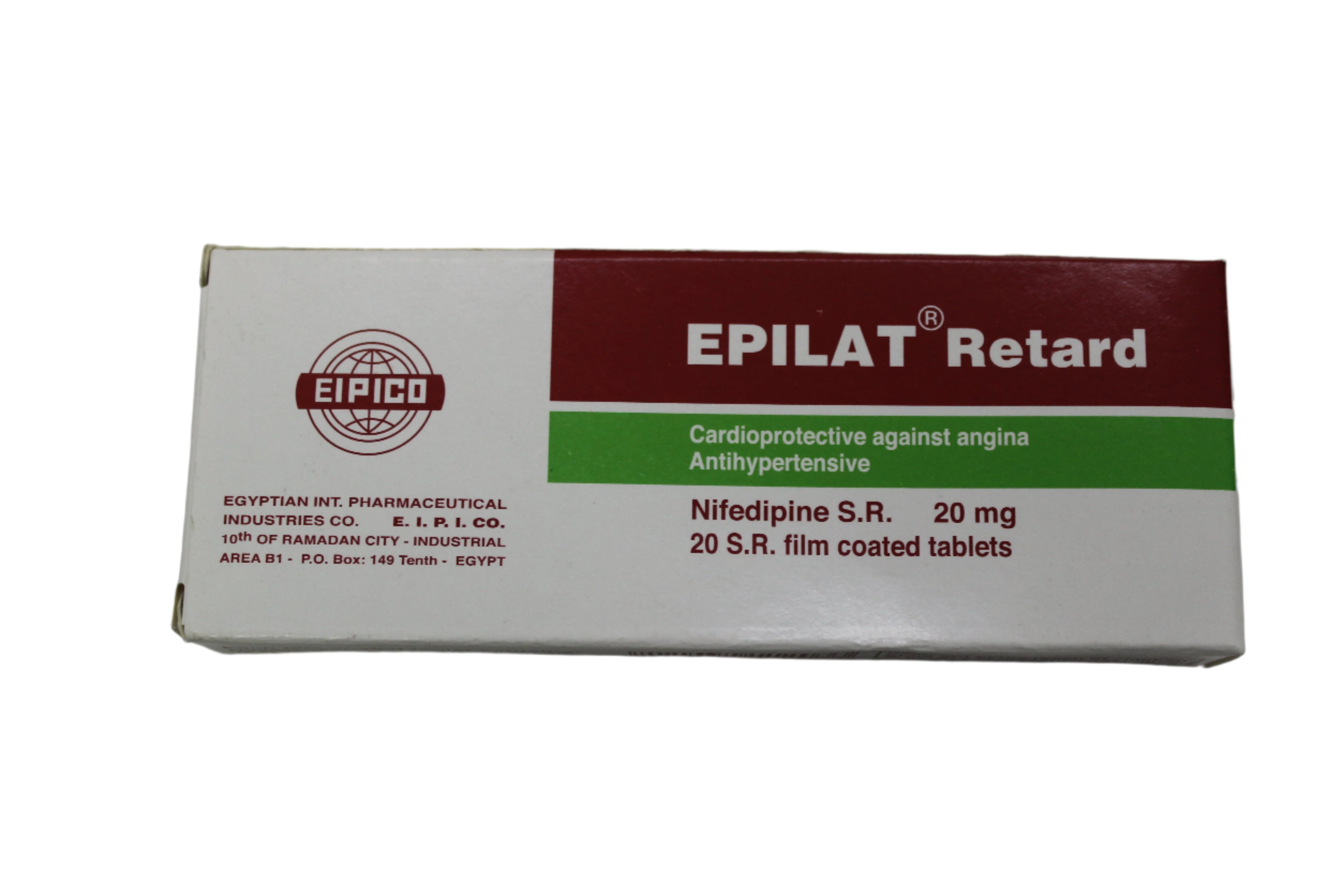 Nifedipe Retard 20mg -Epilat 20's