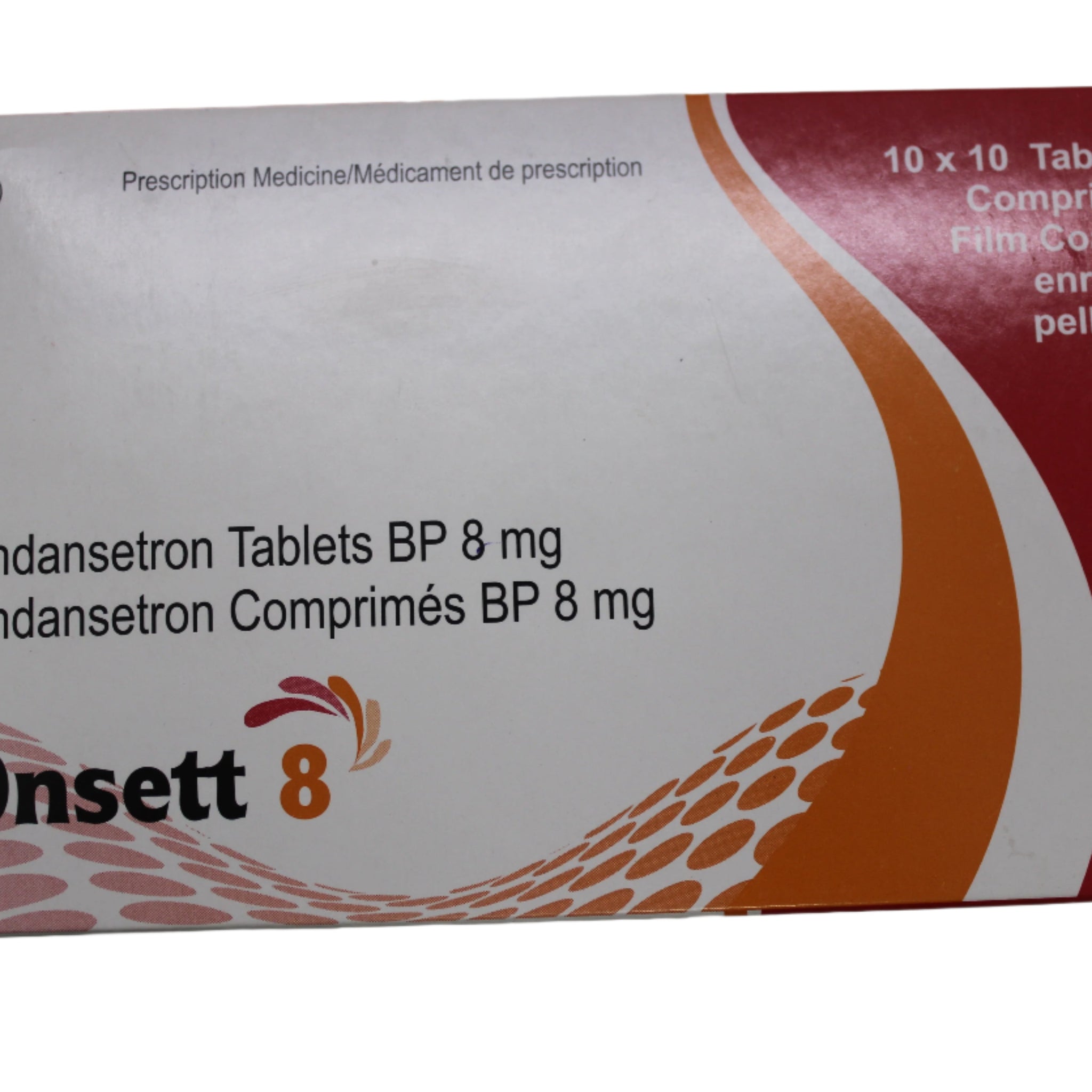 Ondansetron 8mg Tablets -Onset 10's - Hospitech and Pharma Limited