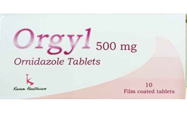 Ornidazole Tabs-Orgyl 10's - Hospitech and Pharma Limited