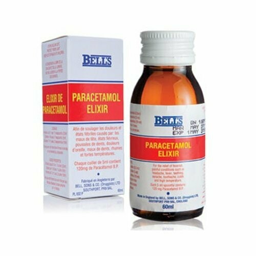 Paracetamol Elixir - Bells 60ml - Hospitech and Pharma Limited