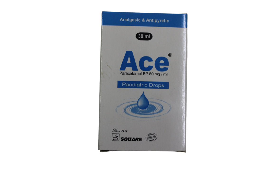 Paracetamol Paediatric Drop -Ace 30ml - Hospitech and Pharma Limited