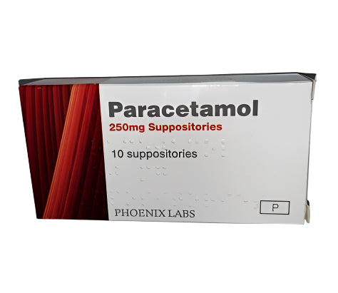 Paracetamol Supostories 250mg 10's - Hospitech and Pharma Limited