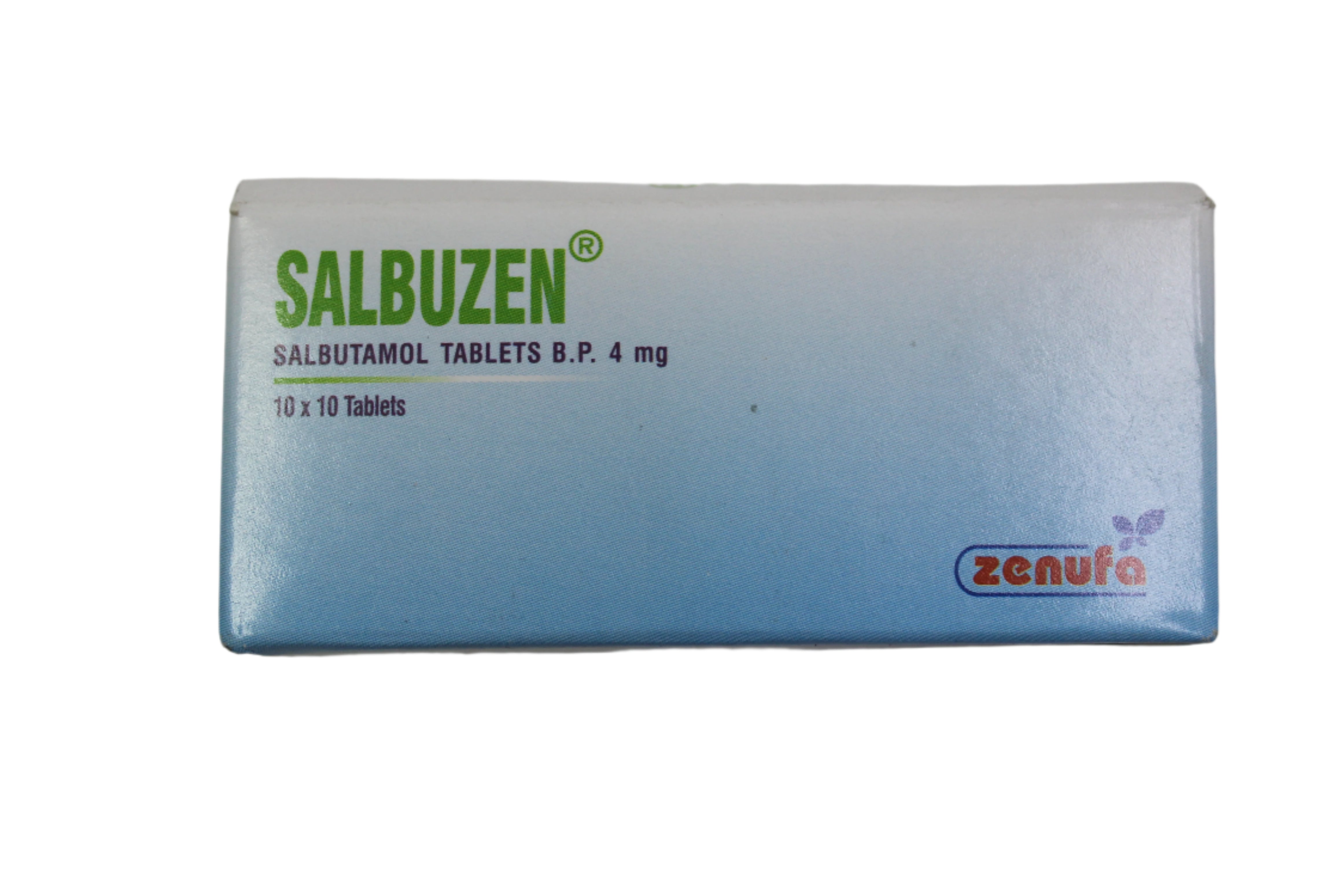 Salbutamol Tablets -Salbuzen White 100's