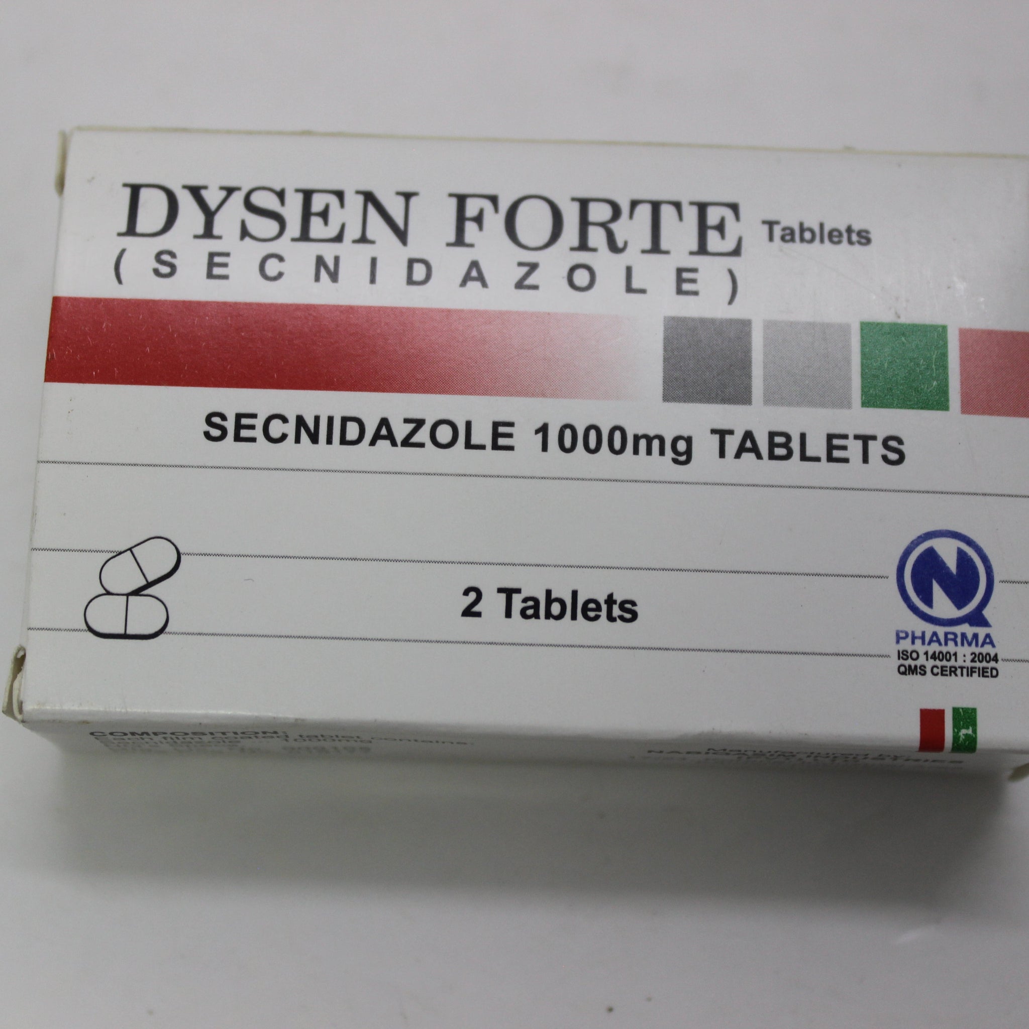 Secnidazole Tabs 2's(Dysen) - Hospitech and Pharma Limited